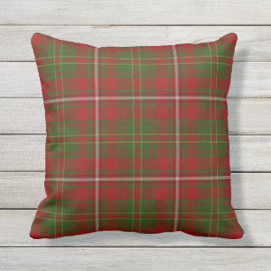 Coussin Le clan écossais font les foins le tartan vert
