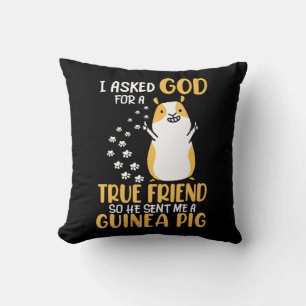 Coussin Le Cochon De Guinée est un vrai ami