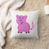 Coussin Le Cochon Rose Mignon à Longue Queue (Couverture)
