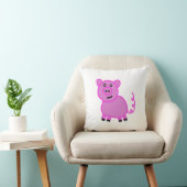 Coussin Le Cochon Rose Mignon à Longue Queue (Chaise)