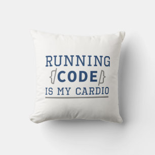 Coussin Le Code D'Exécution Est Mon Cardio