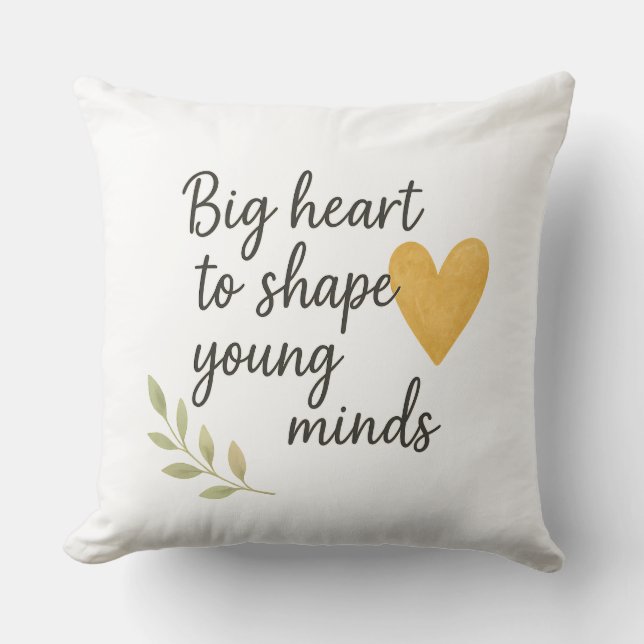 Coussin Le cœur de l'enseignement  (Recto)