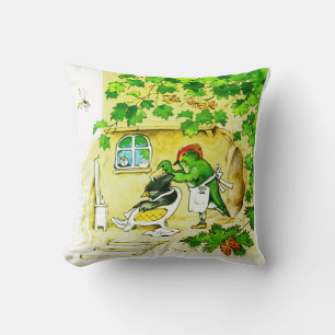 Coussin Le coiffeur d'oiseau