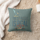 Coussin Le combat est réel ROAD RUNNER™ & Bip Bip et Coyot (Couverture)