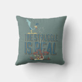 Coussin Le combat est réel ROAD RUNNER™ & Bip Bip et Coyot (Verso)