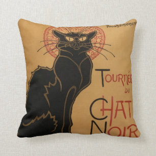 Coussin Le conversation Noir - Steinlen