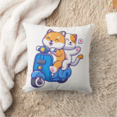 Coussin Le Couple de Shiba Mignon (Couverture)