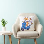 Coussin Le Couple de Shiba Mignon (Chaise)