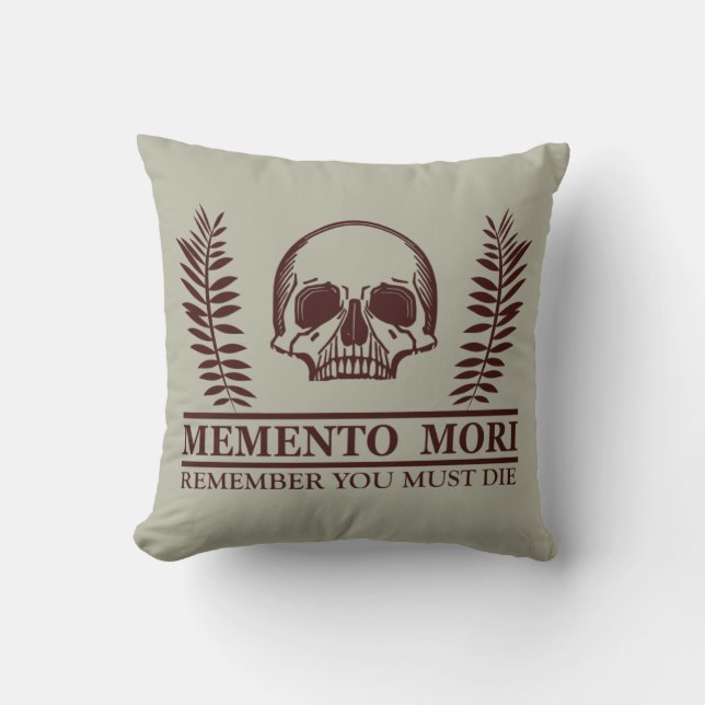 Coussin Le crâne Memento mori (Recto)