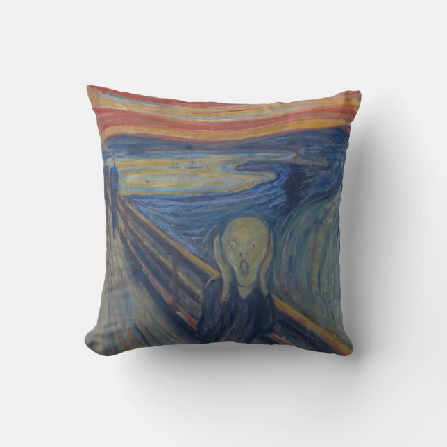 Coussin Le cri, Edvard Munch (Recto)