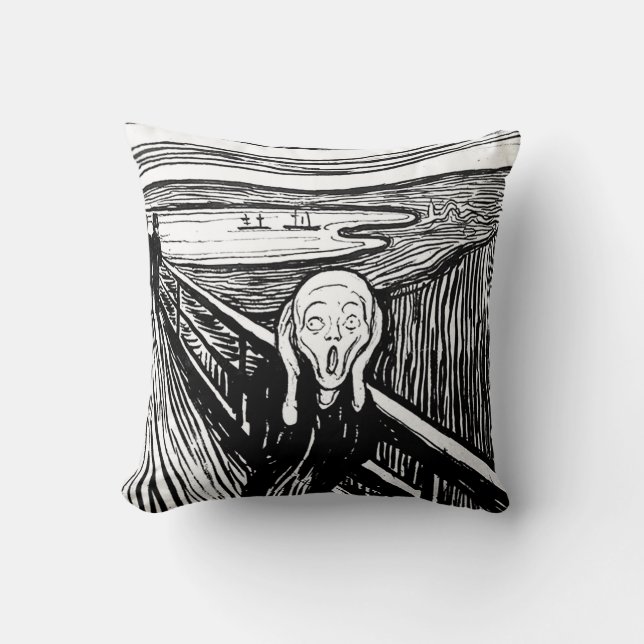 Coussin Le cri perçant par Edvard Munch (Recto)