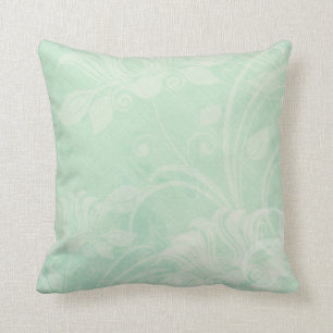 Coussin Le cru texturisé vert en bon état a dénommé le