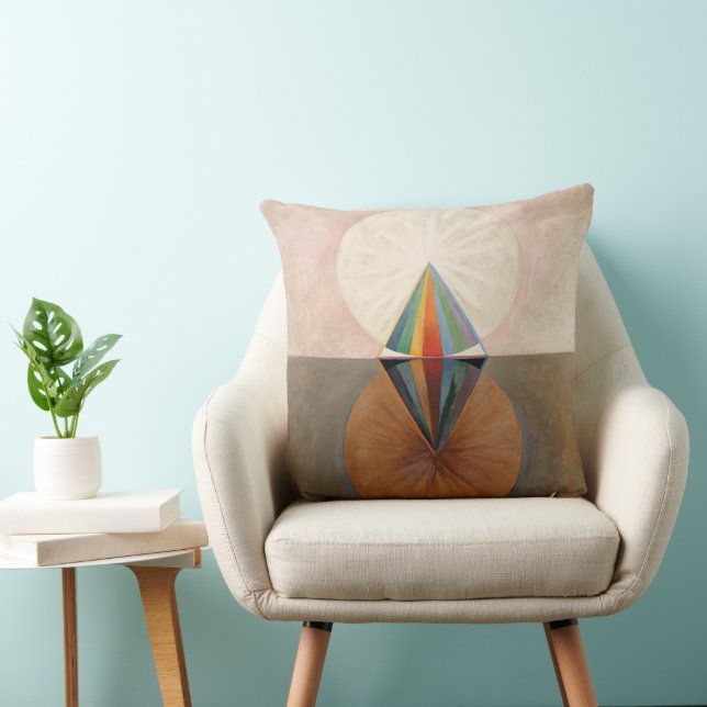 Coussin Le Cygne, Groupe IX, No.12 par Hilma af Klint (Chaise)