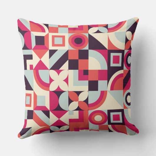 Coussin Le design unique abstrait de motif de forme. (Verso)