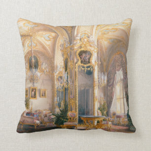 Coussin Le Dessin de style Rococo II, avec des Cupidons