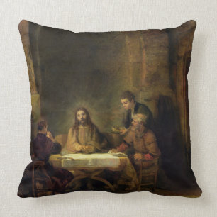 Coussin Le dîner chez Emmaus, 1648 (huile sur le panneau)