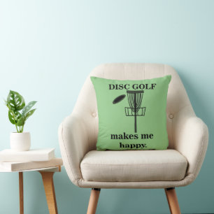 Coussin Le Disc Golf Me Rend Heureux Disc Golf