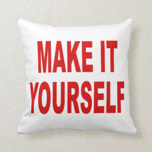 Coussin Le do-it-yourself créent vos propres a fait dans
