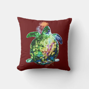 Coussin Le doigt de couleur cosmique