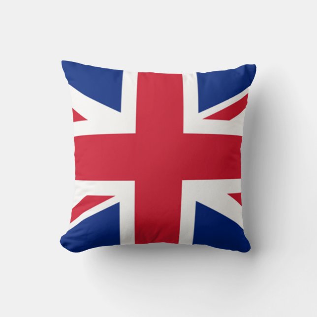 Coussin le double britannique de carreau de drapeau des (Recto)