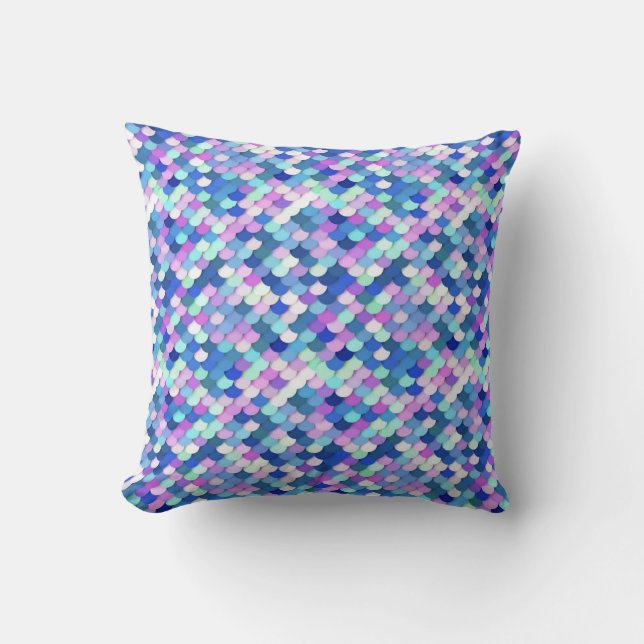 Coussin Le "dragon mesure" - le bleu, l'orchidée et la (Recto)
