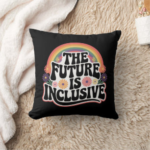 Coussin Le Drapeau Arc-en-ciel LGBTQ Inclusif du Futur Gay