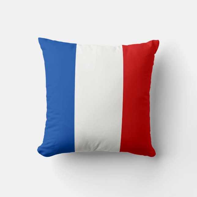 Coussin Le drapeau de la France (Recto)