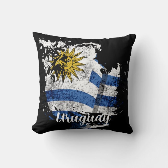 Coussin le drapeau de l'Uruguay (Recto)