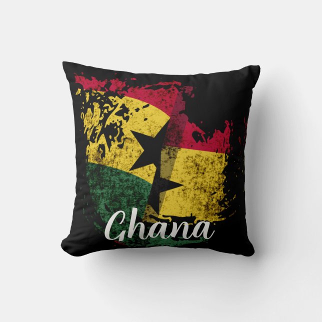 Coussin le drapeau du Ghana (Recto)