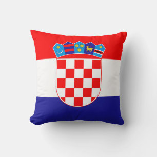 Coussin Le drapeau national de la Croatie Zastava Hrvatske