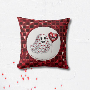 Coussin Le fantôme du coeur rouge du Motif de Valentine