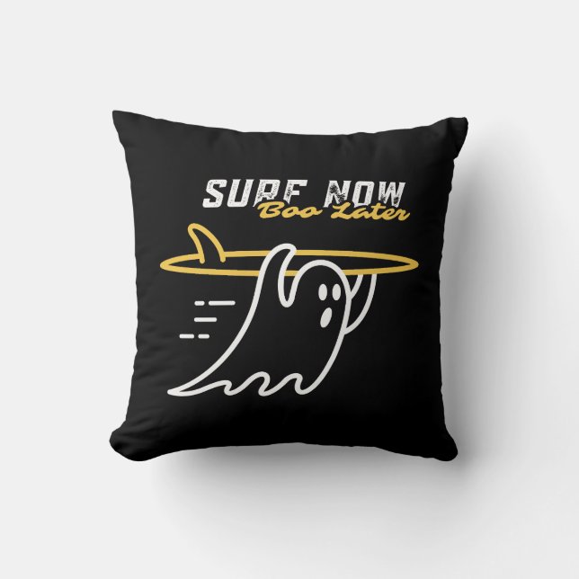 Coussin Le fantôme du surf (Recto)
