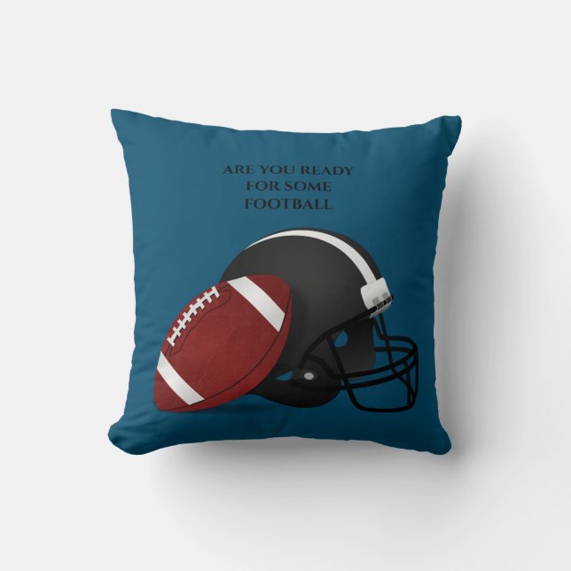 Coussin Le FOOTBALL lance l'oreiller. (Recto)