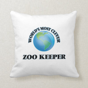 Coussin Le gardien de zoo le plus intelligent du monde