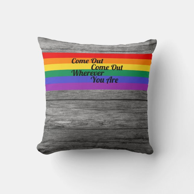 Coussin Le gay pride LGBT sortent des victoires d'amour de (Recto)