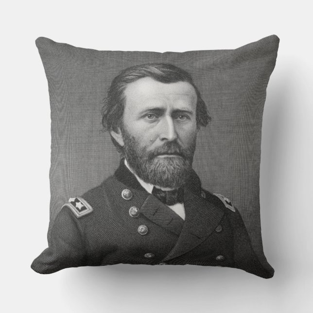 Coussin Le Général Ulysse Simpson Grant, gravé après le DA (Recto)