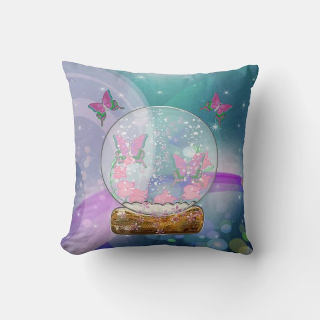 Coussin Le globe papillon (Recto)
