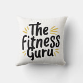Coussin Le gourou de la forme physique (Verso)