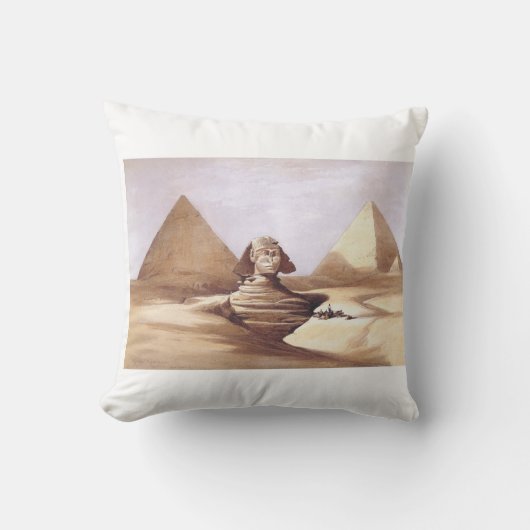 Coussin Le Grand Sphinx, Pyramides de Gizeh (Recto)