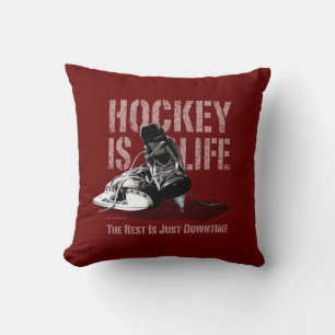 Coussin Le hockey c'est la vie