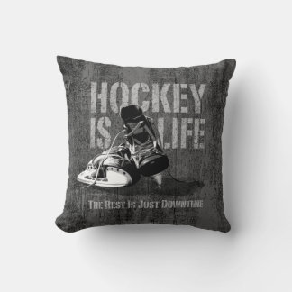 Coussin Le hockey c'est la vie
