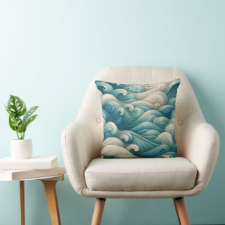 Coussin Le Home Studio Ocean Wave Swirl