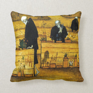 Coussin Le jardin de la mort par Hugo Simberg 1896