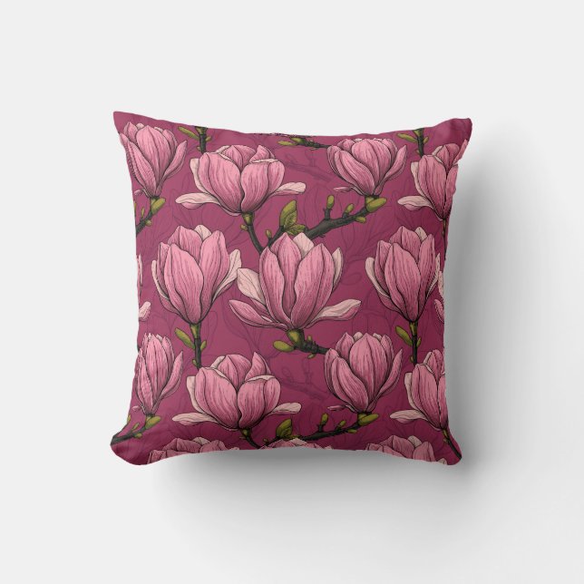 Coussin Le jardin de Magnolia (Recto)
