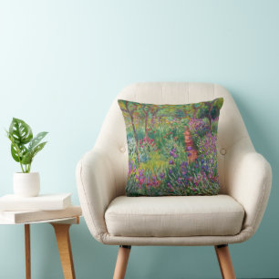 Coussin Le Jardin Iris De Giverny By Claude Monet