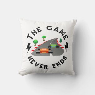 Coussin Le jeu n'est jamais fini