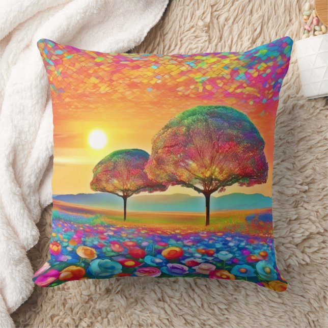 Coussin Le kaléidoscope de Sunset Nature (Couverture)