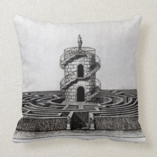 Coussin Le labyrinthe de la villa Pisani chez Stra, après