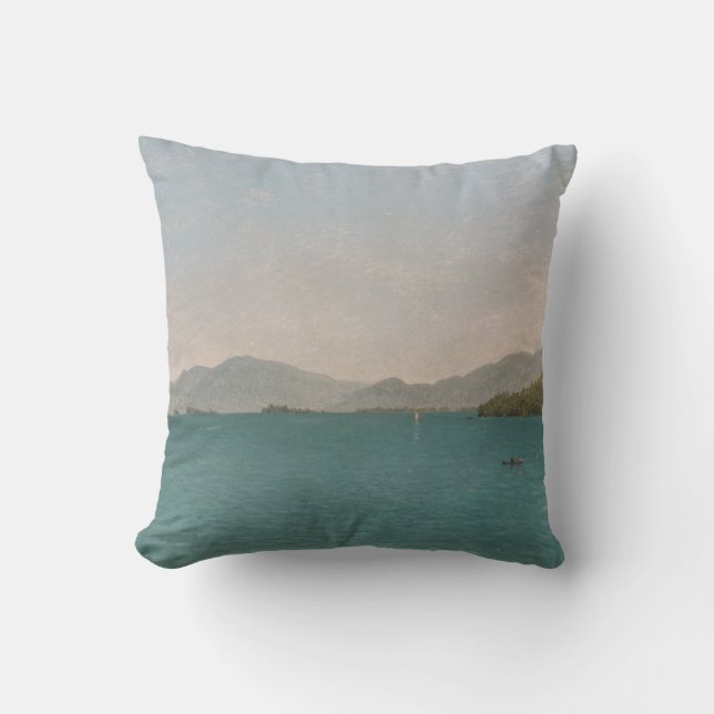 Coussin Le lac George, libèrent l'étude (Recto)