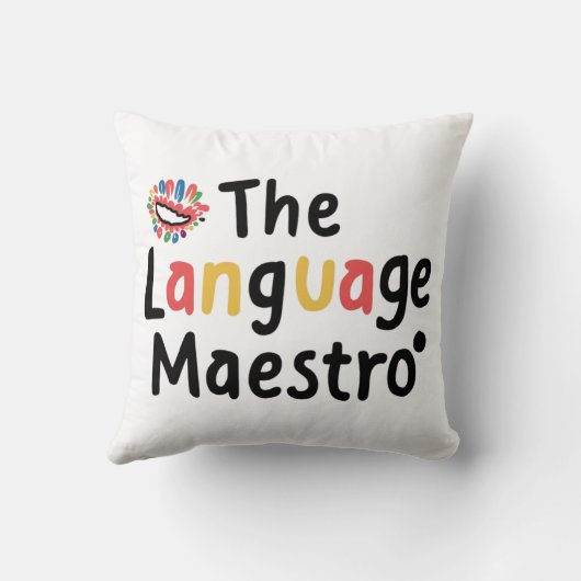 Coussin Le Language Maestro (Verso)